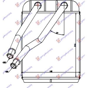 GREJAC KABINE (BR) (215x200x26) PORSCHE CAYENNE (2003-2010) (OEM: 7L0819031, 7L0819031A, 95557232600)