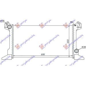 HLADNJAK MOTORA 2.0 BENZIN - 2.5ccDIESELEKTRICNI (60x33.5 FORD TRANSIT (1992-1995) (OEM: 1040077, 6640241)