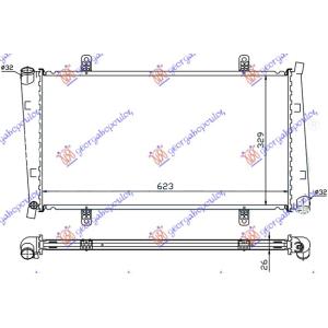 HLADNJAK MOTORA 1.9 T.D (62.2x33x27) 00 - 06 VOLVO S40 (2000-2003) (OEM: 8601969, MB613907)