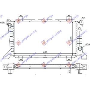 HLADNJAK MOTORA 2.5 D - A/C (60x33) FORD TRANSIT (1995-2000) (OEM: 7242486)