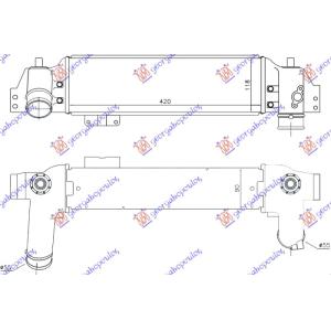 HLADNJAK INTERKULERA 2.5 CRDi 06 - (420x120x90) KIA SORENTO (2002-2009) (OEM: 281904A470)