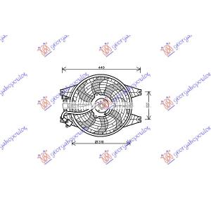 VENTILATOR A/C KOMPLET BENZIN - DIZEL KIA SORENTO (2002-2009) (OEM: 97730-3E000, 977303E000)