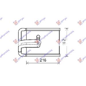 GREJAC KABINE (BR) (215x145x26)HELLA TIP HYUNDAI TUCSON (2004-2010) (OEM: 971382E150)