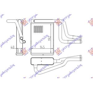 GREJAC KABINE (B) +/ - AC (196x146) FORD MONDEO (1996-2000) (OEM: 1114283)