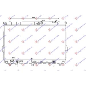 HLADNJAK MOTORA 2.0CRDI+/ - A/C A/T TUBE 8MM (FEN HYUNDAI SANTA FE (2000-2005) (OEM: 25310-26450, 25310-26470, 2531026450)