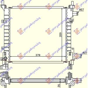 HLADNJAK MOTORA BENZIN - A/C (38x37) FORD KA (1997-2008) (OEM: 1025532, 1056616, 1098775)