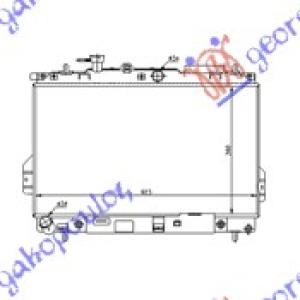 HLADNJAK MOTORA 1.6/1.8 16V (AUTO) (36x62.4) (NRF) HYUNDAI MATRIX 2001-2008 (FC) (OEM: 25310-17100, 2531017100)