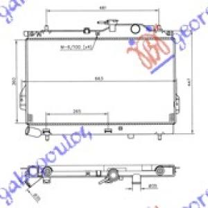 HLADNJAK MOTORA 1.5 CRDi +/ - AC (36x62.4) HYUNDAI MATRIX (2001-2008) (OEM: 25310-17800, 2531017800)