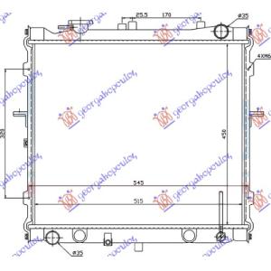 HLADNJAK MOTORA 2.0 16V +/ - A/C (45x52.4) KIA SPORTAGE (1995-2004) (OEM: 0K012-15-200, 0K01215200)