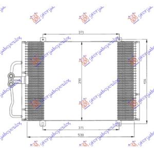 HLADNJAK KLIME BENZIN - DIZEL (52x39) RENAULT MEGANE SDN (1996-1998) (OEM: 7700838131)