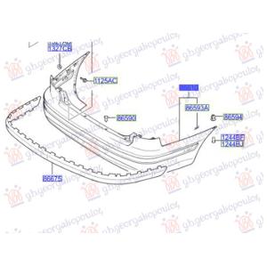 ZADNJI BRANIK SEDAN (O) HYUNDAI ELANTRA (2000-2004) (OEM: 86610-2D100, 866102D100)