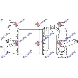 HLADNJAK INTERKULERA 2.5 TD (192x204x62) BMW SERIES 5 (E39) (1996-2002) (OEM: 17512246031)