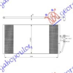 HLADNJAK KLIME 2.0 - 2.5 - 3.0DIZEL (59x32.5 BMW SERIES 5 (E39) (1996-2002) (OEM: 64538375513)