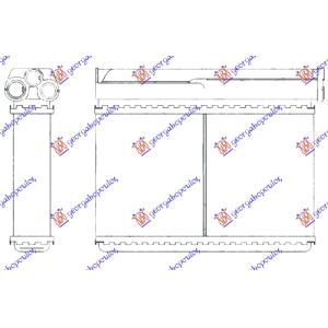 GREJAC KABINE BENZIN/DIZEL (248x144) BMW SERIES 5 (E39) (1996-2002) (OEM: 1393212, 9172187002, 64111393212)