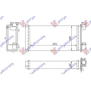 GREJAC KABINE (M) +/ - AC (265x140) - 87 BMW SERIES 3 (E30) (1983-1987) (OEM: 64111373772)