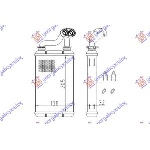 GREJAC KABINE (B) +AC (205x145) BMW SERIES 3 (E36) COMPACT (1994-1998) (OEM: 64118361915)