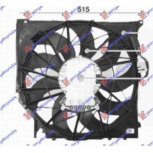 VENTILATOR 2.0 - 3.0 BENZIN/DIZEL 490mm (3 PIN) BMW X3 (E83) (2007-2011) (OEM: 17113400022, 17113405079, 17113415181)