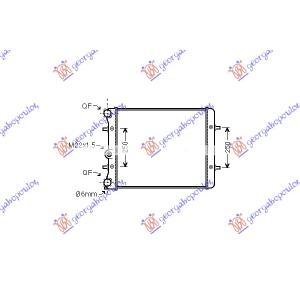 HLADNJAK MOTORA 1.4 - 1.6 MAN. - A/C (43x41.5x2.3 VW GOLF IV (1998-2004) (OEM: 1J0121253AM, 1J0121253G)