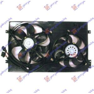 VENTILATOR KOMPLET (DUPLI) BENZIN - DIZEL VW GOLF IV (1998-2004) (OEM: 1J0121205BB41)