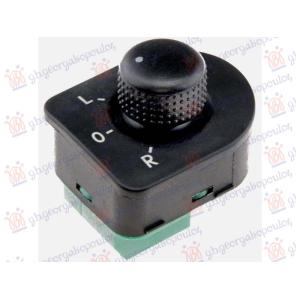 PREKIDAC ZA RETROVIZOR (ZELENI PRIKLJUCAK) (10 PIN) VW GOLF IV (1998-2004) (OEM: 1J1959565A, 1J1959565A01C, 1J1959565B)