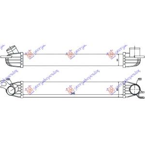 HLADNJAK INTERKULERA 1.6i - 16VS - 1.6TD (54x8.5x6.4) MINI COOPER/ONE (R56) (2006-2011) (OEM: 17512751277)