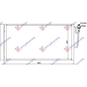 HLADNJAK KLIME BENZ/DIZEL (63x34) MINI COOPER/ONE (R56) (2006-2011) (OEM: 64536941084)