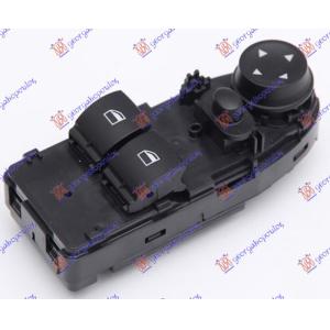 PREKIDAC U PREDNJIM VRATIMA (2 TASTERA) (18 PIN) Leva str. BMW SERIES 3 COUPE/CABRIO 2007-2011 (E92/E93) (OEM: 61319125294, 61319132158, 61319155509)