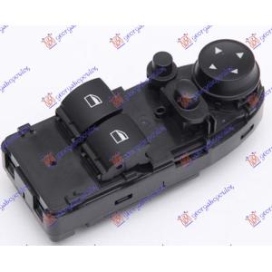PREKIDAC U PREDNJIM VRATIMA (2 TASTERA) (ELEKTRO-SKLOPIV RETROVIZOR) (18 PIN) Leva str. BMW SERIES 3 (E92/93) COUPE/CABRIO (2007-2011) (OEM: 61319132164)