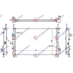 HLADNJAK MOTORA DIZEL 02 - +A/C (62x39.7 FORD MONDEO (2000-2007) (OEM: 1216264)