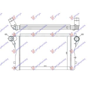 HLADNJAK INTERKULERA 2.0 (S3) 55 CEO ALUMINIJUM AUDI A3 (2003-2008) (OEM: 1K0145803P)