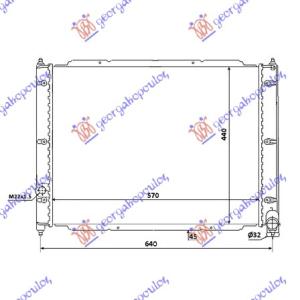 HLADNJAK MOTORA 1.6 - 1.7D (57x44) VW TRANSPORTER (T3) (1979-1991) (OEM: 025121253A)