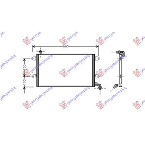 HLADNJAK KLIME (55x36.8x35) VW GOLF III (1992-1998) (OEM: 1H0820413, 1H1820413, 1H1820413A)