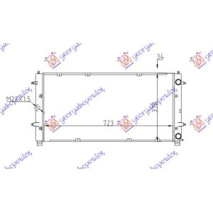 HLADNJAK MOTORA (720x360x34) (MEHAN) VW TRANSPORTER (T4) (1991-1996) (OEM: 701121253D, 701121253F, 701121253K)