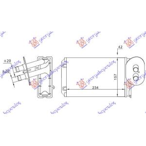 GREJAC KABINE (M) +AC (235x157) VW TRANSPORTER (T4) (1991-1996) (OEM: 701820031)