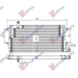 HLADNJAK KLIME (71x34.9x3.8) VW PASSAT (1993-1996) (OEM: 3A0820413A)