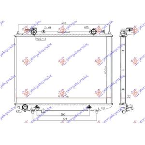 HLADNJAK 2.5 - 3.0 TDCi DIZEL AUTO (450x635) MAZDA P/U 2/4WD (1999-2003) (OEM: 1388340, 1484186, 1484187)