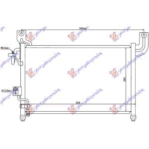 HLADNJAK A/C DIZEL (52.7x33.9x17) MAZDA P/U 2/4WD (1999-2003) (OEM: 3636303, 3871793, 4039846)