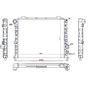 HLADNJAK MOTORA 2.0 - 2.5 +/ - A/C (49x41.5) ALFA ROMEO ALFA 75 (1985-1992) (OEM: 60507819)