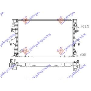 HLADNJAK MOTORA 2.5TDi - 2.0BZ M/A +/ - A/C (71x47 VW TRANSPORTER (T5) (2003-2010) (OEM: 7H0121253G, 7H0121253J, 7H0422847A)