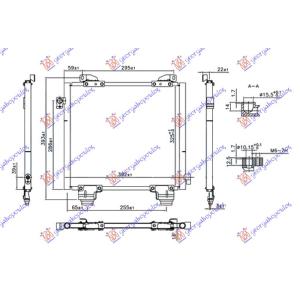 HLADNJAK KLIME 1.1i16V (355x330x16) SUZUKI ALTO (1999-2007) (OEM: 95310M79F00, 95310M79F03)