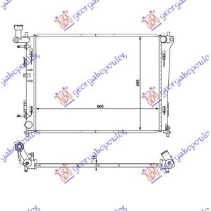 HLADNJAK MOTORA 1.4/1.6/2.0 BENZIN (AUTO) (600x440x16) (KOYO) KIA CEED 5D 2007-2010 (ED) (OEM: 253101H050, 253102H050)