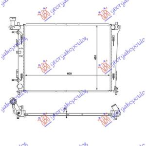 HLADNJAK MOTORA 1.4 - 1.6 - 2.0 BENZIN AUTO 60x44 KIA CEED 5D (2007-2010) (OEM: 25310-2H050, 253101H050, 253102H050)