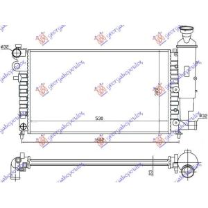 HLADNJAK MOTORA XN/XR (53x32) +/ - AC CITROEN SAXO (1996-1999) (OEM: 133001)