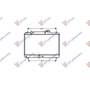 HLADNJAK MOTORA 1.3 - 1.6CC +/ - A/C 16V (35x52.5) SUZUKI BALENO SDN (1994-1998) (OEM: 17700-60G00, 1770060G00)