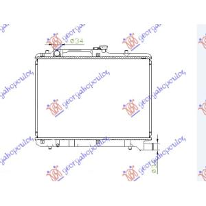 HLADNJAK MOTORA 1.8CC 16V (35x60) SUZUKI BALENO H/B (1994-1998) (OEM: 1770063G20)