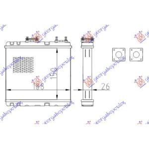 GREJAC KABINE (B) +/ - AC (150x188) NISSAN ALMERA (N15) L/B (1996-1998) (OEM: 27140-1N710, 271401N710, 5658030101)