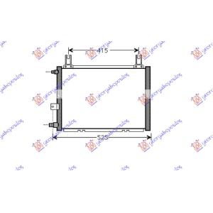 HLADNJAK KLIME 1.3 BENZIN 46,5x34,5 2 PRIK BEZ FILT DAIHATSU TERIOS (1997-2006) (OEM: 8846087402)