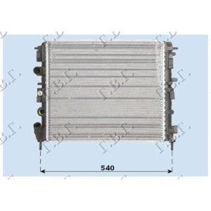 HLADNJAK BENZIN - DIZEL (48x41)SA SENZ - BEZ CEV (KLIZN RENAULT KANGOO (1998-2003) (OEM: 7700428658, 8200049080)