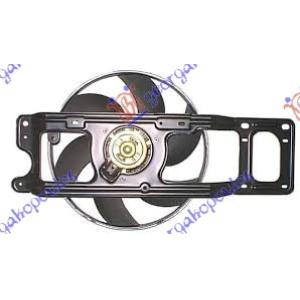 VENTILATOR KOMPLET (30cm) - A/C BENZIN - DIZEL RENAULT KANGOO (1998-2003) (OEM: 7701046627)