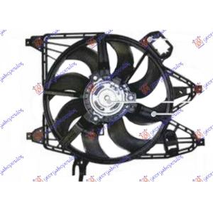 VENTILATOR 1.5 - 1.9 DIZEL +AC 385mm 400W 2P RENAULT KANGOO (2003-2008) (OEM: 7701062958, 7701062959)